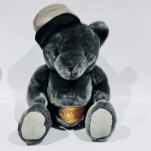 Vintage‎ Civil War Confederate Soldier Teddy Bear W Hat Plush Toy Stuffed Animal